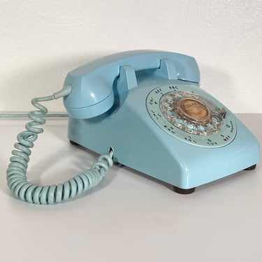 Western Electric Turquoise Rotary Phone 