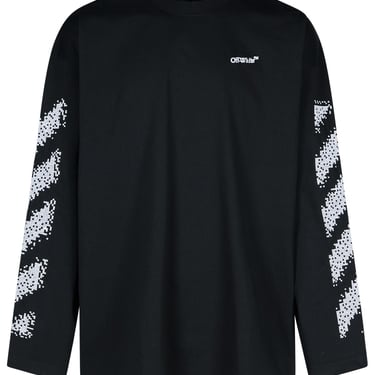 Off-White 'Pixel' Black Cotton T-Shirt Men