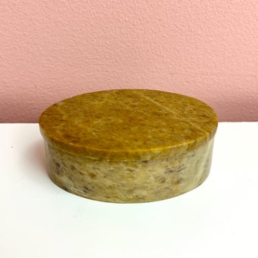 Stone Trinket Box with Lid 