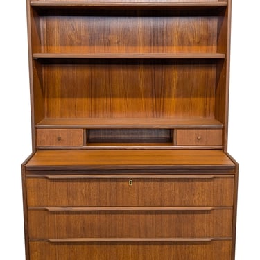 Teak Secretary Bookcase - 072481