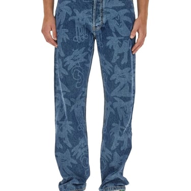 Palm Angels Men Laser Palmity Jeans