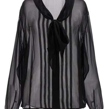 Saint Laurent Men Transparent Muslin Shirt