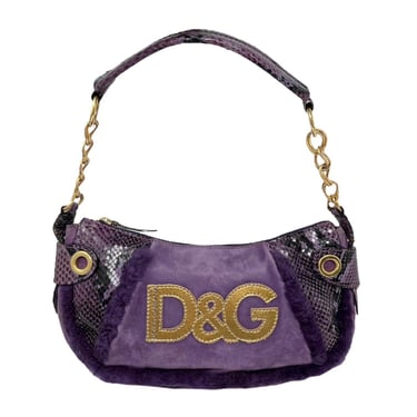 Dolce &amp; Gabbana Purple Shoulder Bag