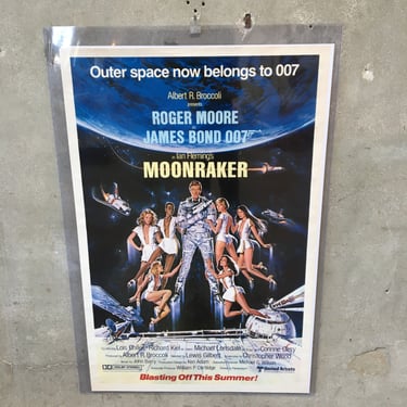 1979 Moonraker James Bond Movie Poster