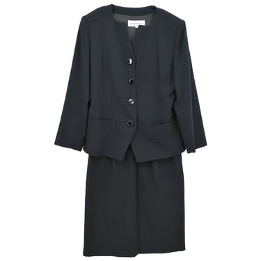 Yves Saint Laurent Setup Suit Jacket Skirt Black #38