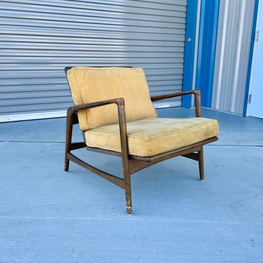 1970s Danish Modern Teak Lounge Chair Styled After Ib Kofod Larsen 