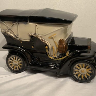 1960s Collectible McCoy Ceramic Touring Car Cookie Jar, Auto Ford Model T, collectible cookie jars, retro kitchen decor, car lover gifts 