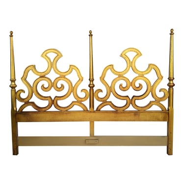 COMING SOON - Vintage Gold Gilt King Sized Maximalist Hollywood Regency King Sized Headboard by Heritage