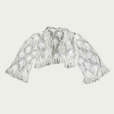 (M) 80s/90s White Lace Shawl