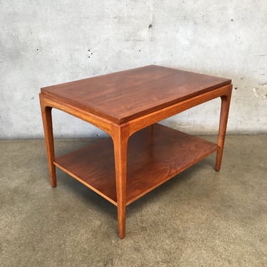 Mid Century Side Table with Bottom Shelf by Lane