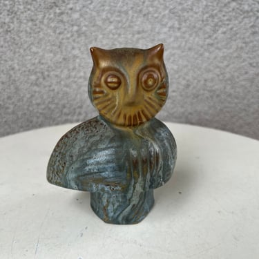 Vintage Blue Mountain pottery owl bird Noah’s Ark 