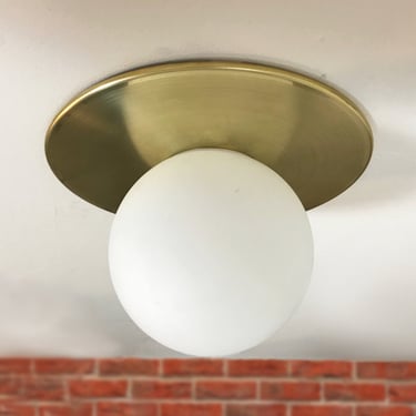 Minimalist Flush Mount Light • Mid Century Ceiling Light Fixture • Small Flushmount Lighting 
