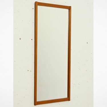 1960s Vintage Scandinavian Teak Mirror | Timeless Elegance with Minimalist Nordic Design 