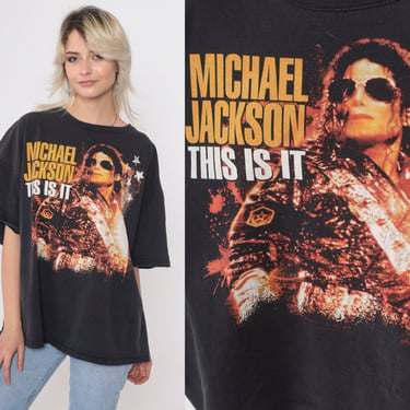 Michael Jackson Shirt This Is It Documentary Movie Tour T-Shirt Band TShirt Retro Concert Tee Vintage 00s Delta 2xl xxl 