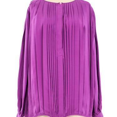 Gucci Pleated Silk Blouse
