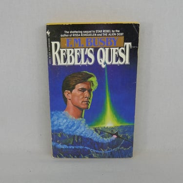 Rebel's Quest (1985) by F.M. Busby - sequel to Star Rebel - Vintage 1980s Science Fiction SciFi Book 