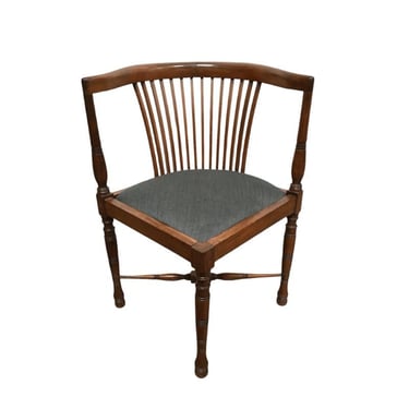 Jugendstil Maple Wood Corner Chair with Upholstered Seat by Adolf Loos, c. 1900 