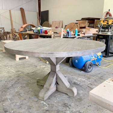 Photo Examples of Tables Finished in Salvaged Gray 