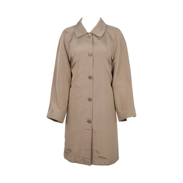 Chanel Beige Logo Button Trench Coat