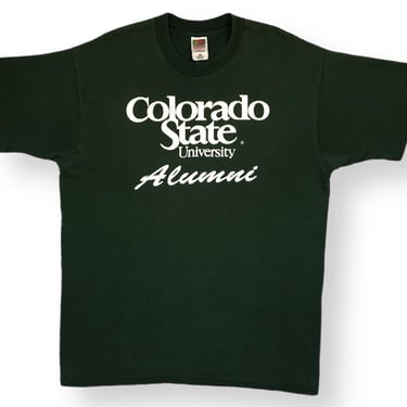Vintage 90s Colorado State University Alumni Single Stitch Graphic T-Shirt Size XL 