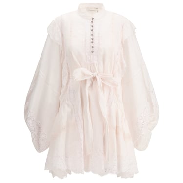 Zimmermann Women Mini Crush Lace Billow Dress