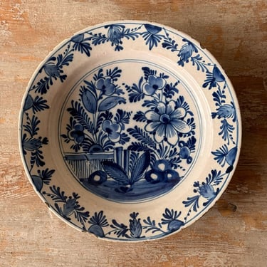 Blue & White Delft Plate Holland. Circa 1800. III