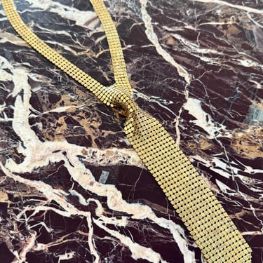 Jazzy Gold Mesh Tie