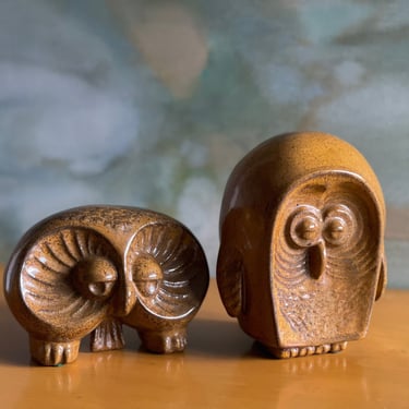 Jack & Ruth Hirsch | Jaru Decorative Objects | Ceramic Owls (Pair) 