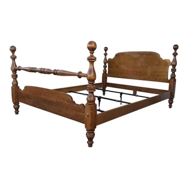 COMING SOON - Vintage Ethan Allen Queen Size Cannonball Bed