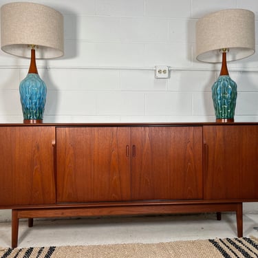 Midcentury Danish Modern Teak Credenza Buffet By Dalescraft 