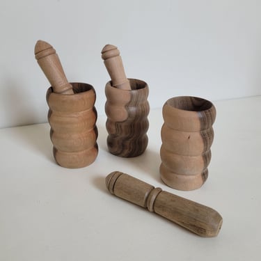 Wooden Mortar + Pestle