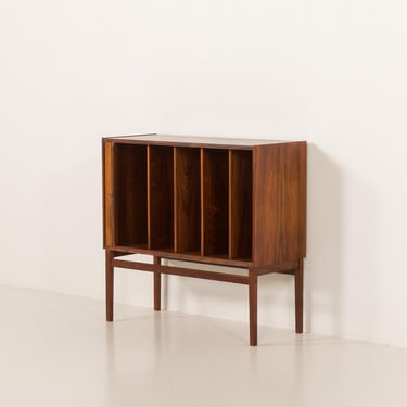 Scandinavian rosewood mid century vinyl records cabinet, 1960 