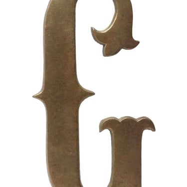 Small 7.75 Solid Brass Letter G