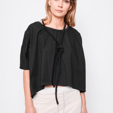 Oversized Boxy Cropped Top in BLACK or GREY