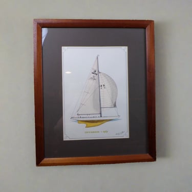 # Howard Rogers Framed Ship Art - Intrepid 1893