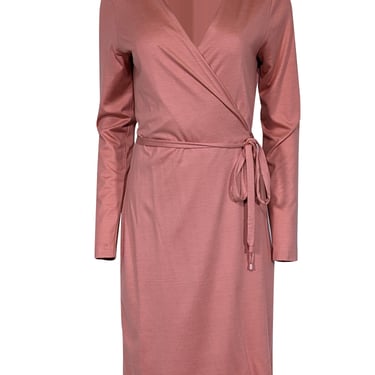 Diane von Furstenberg - Sorbet Silk-Cotton Blend Wrap Dress Sz 8