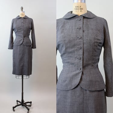 1950s SPECTATOR fitted light wool SUIT xs | new fall winter 