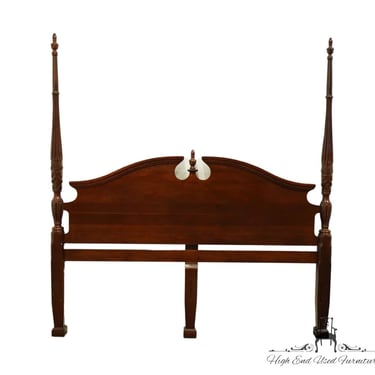 SUMTER CABINET Co. Solid Cherry Traditional Style King Size Pediment Headboard 