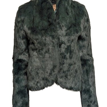 Haute Hippie - Hunter Green Rabbit Fur Coat Sz S