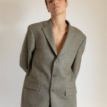 Vintage brown wool blazer // XXL+ (1497) 
