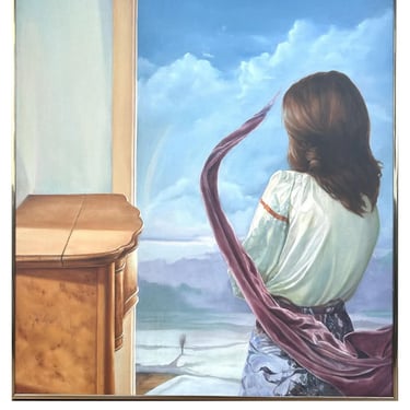 Woman With Drape Painting