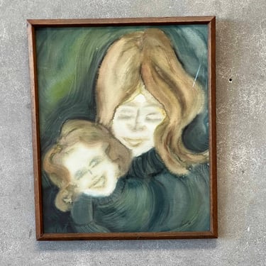 Vintage Signed Framed Watercolor Painting By Lanvada Watson