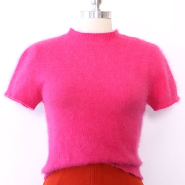 Hot Pink Angora Top S-S/M