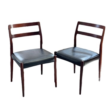 Free Shipping Within Continental US - Vintage Danish Modern Chairs Pair 
