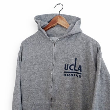 UCLA sweatshirt / UCLA hoodie / 1970s UCLA Bruins heather grey zip up hoodie sweatshirt Small 