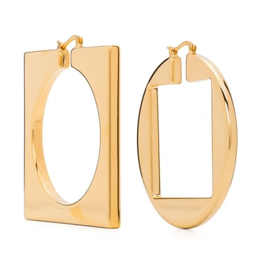 Jacquemus Women Les Creoles Rond Carre Earrings