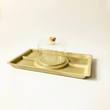 Large Cheese and Cracker Tray with Cloche 