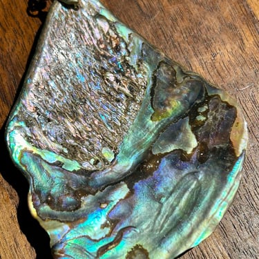 Large Abalone Pendant Natural Shell Jewelry Ocean Sea Gift 