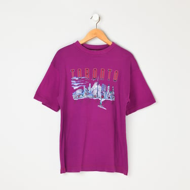 Vintage 90s Toronto, Canada T-Shirt - nineties, pink, purple - Men's M 