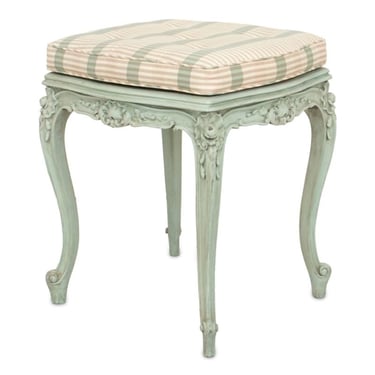 Louis XV Style Painted and Upholstered Foot Stool